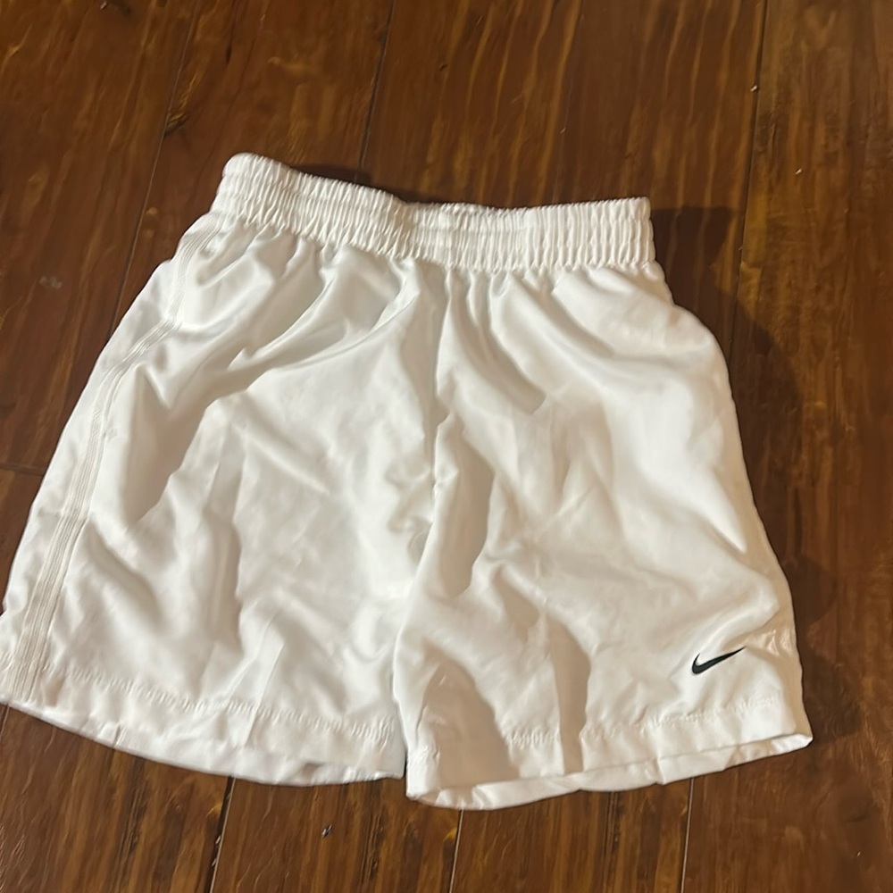 Nike Boys White Dri Fit Training Shorts - Youth Small
